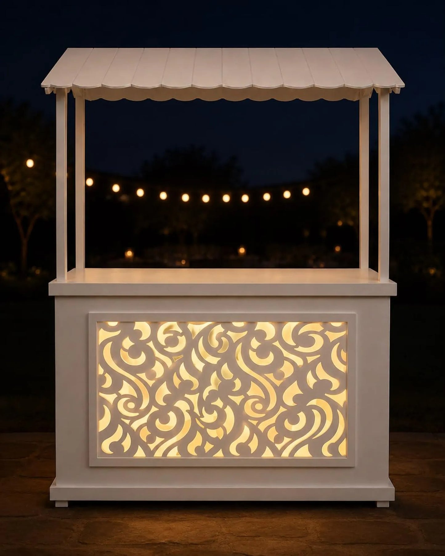 Handcrafted Wedding Candy Bar Stand, Foldable Event Kiosk with Decorative Display Window, Flower Bar Ma. de la luz Aguilar Rodriguez