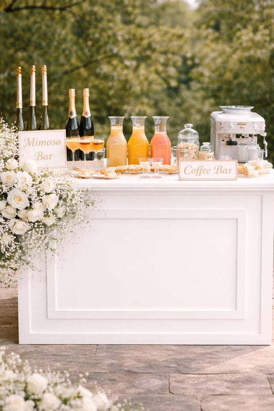 Wedding Dessert Bar Table 43”x35” Event Display Stand, Candy Cart Alternative, Baby Shower Decor, Mimosa Bar, Small Business Pop Up Booth